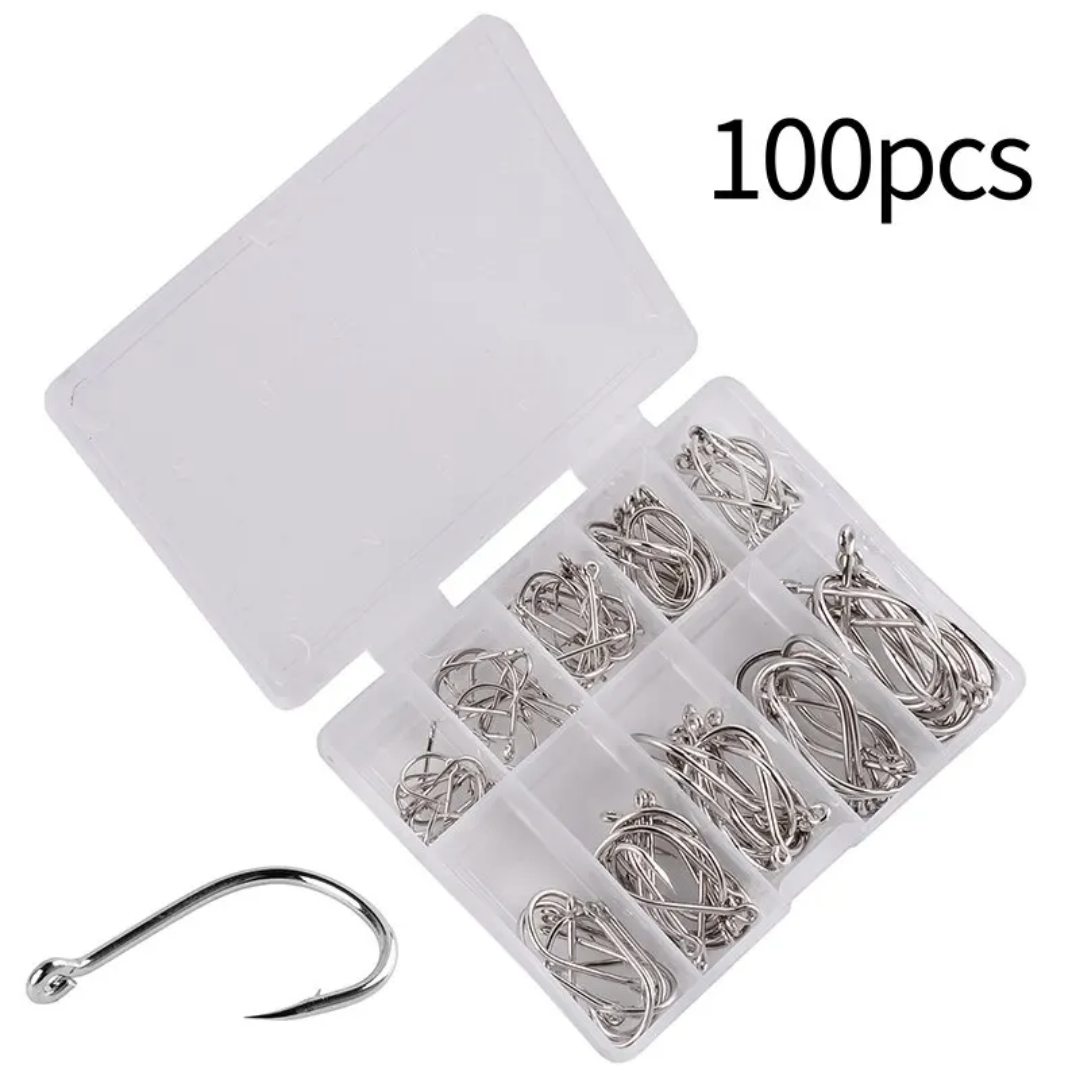 Hooks-100pcs Moray Fishing Co. Hooks-100pcs Moray Fishing Co.